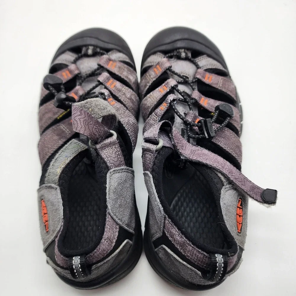 KEEN Newport H2 Big Kids Youth 6 Steel Grey Black Closed Toe Water Sandals